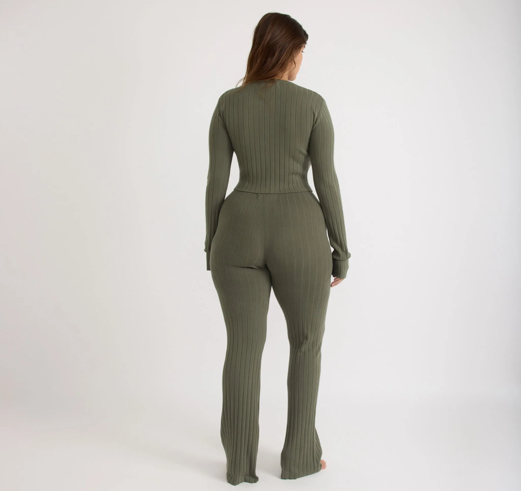 Soft Knit Rib Crop Cardigan sold by Organic Basics product image thumbnail 3