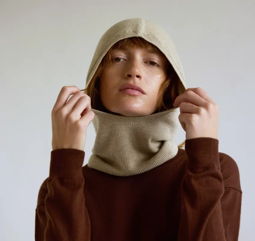 Soft Knit Balaclava sold by Organic Basics