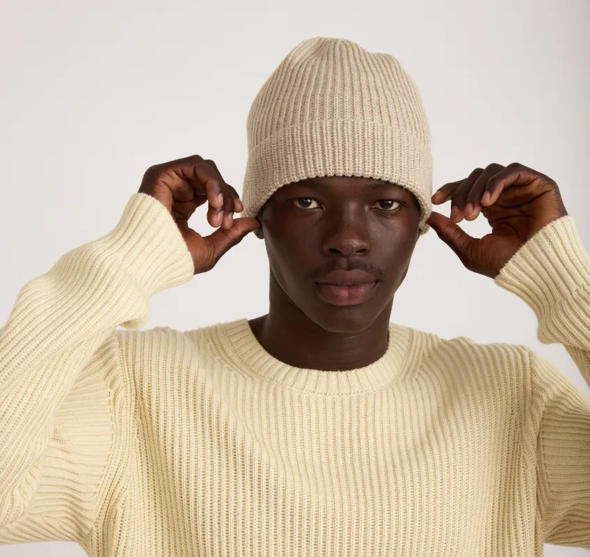 Soft Knit Fluffy Beanie sold by Organic Basics