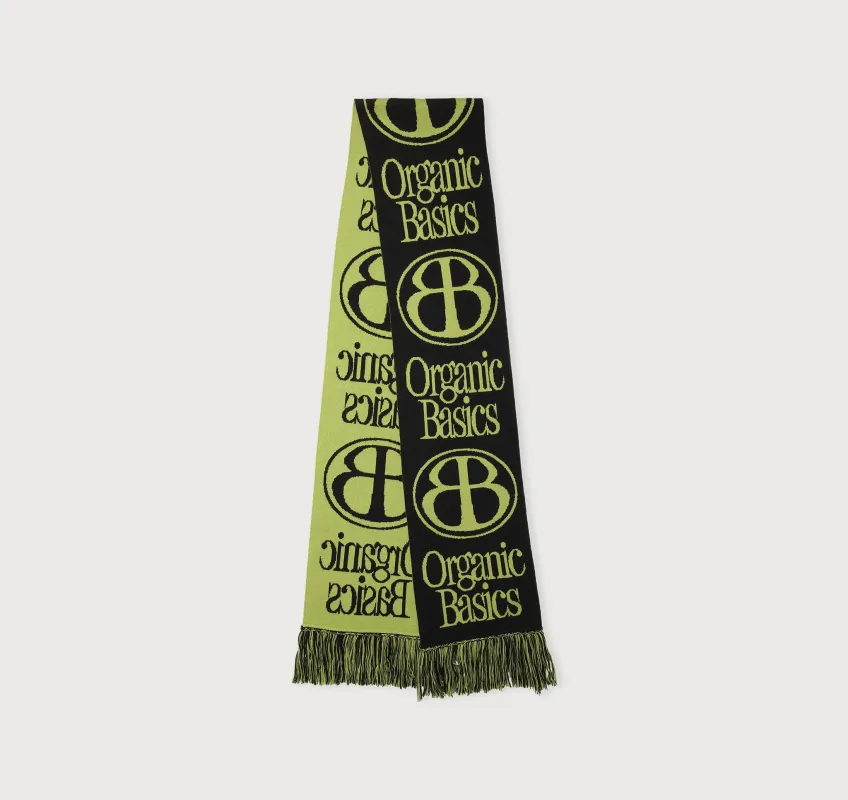 Soft Knit Jacquard Scarf made by Organic Basics