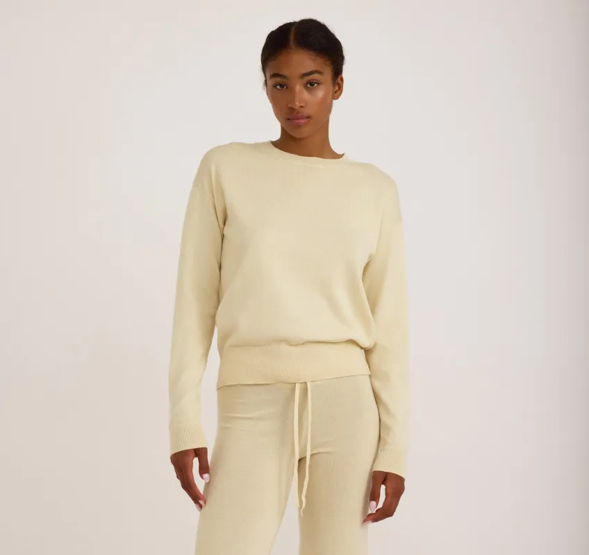 Soft Knit Boxy Crewneck Sweater sold by Organic Basics