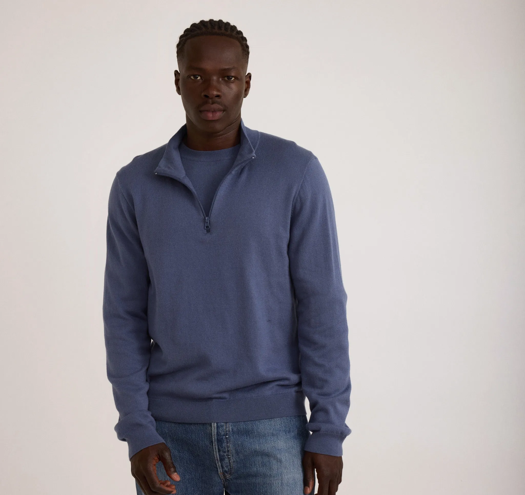 Soft Knit Half Zip Sweater sold by Organic Basics product image thumbnail 2