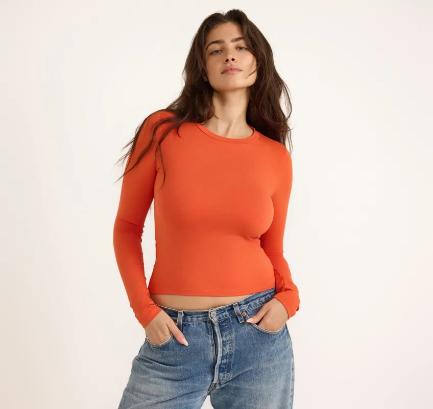 Everyday Regular Long Sleeve Tee made by Organic Basics