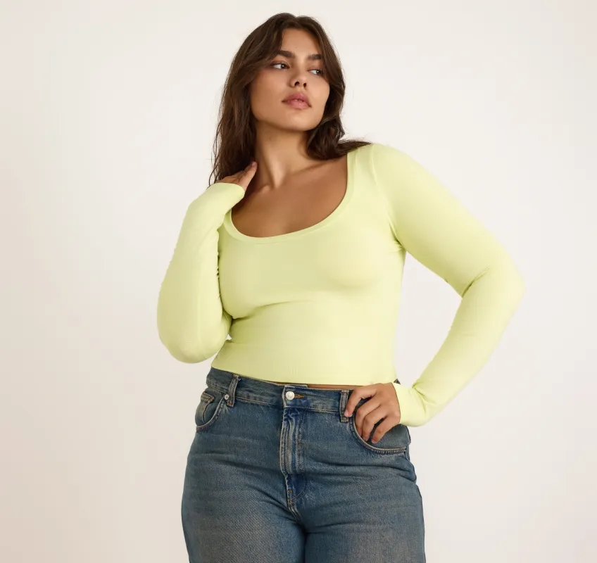 Everyday Scoop Neck Long Sleeve Tee sold by Organic Basics