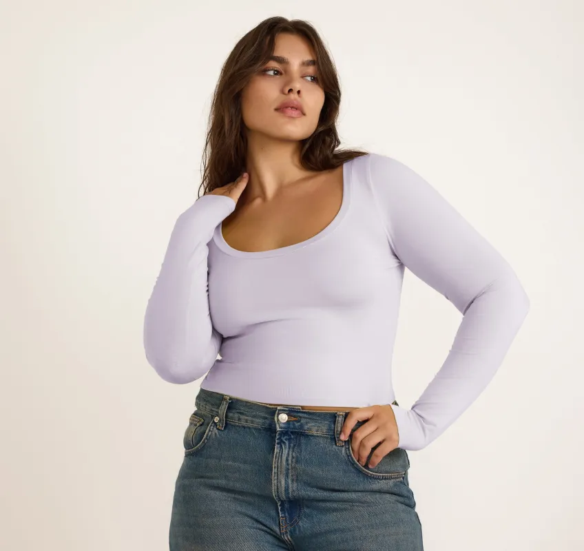 Everyday Scoop Neck Long Sleeve Tee sold by Organic Basics