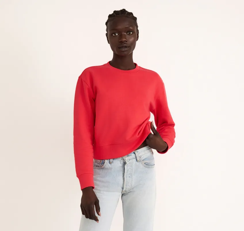 Weekend Crop Crewneck sold by Organic Basics