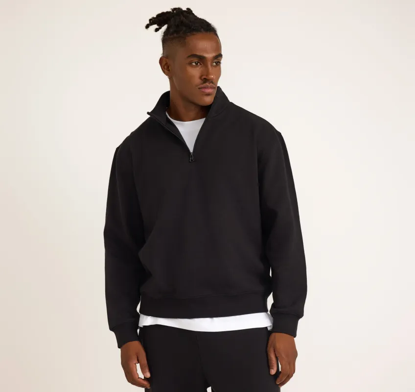 Weekend Half Zip Sweatshirt sold by Organic Basics