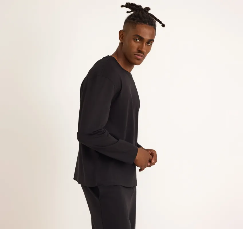 True Heavy Boxy Fit Long Sleeve Tee sold by Organic Basics