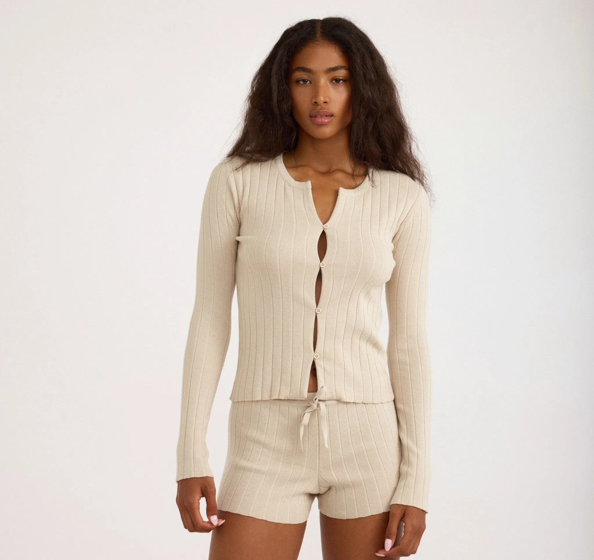 Soft Knit Rib Cardigan sold by Organic Basics product image thumbnail 2