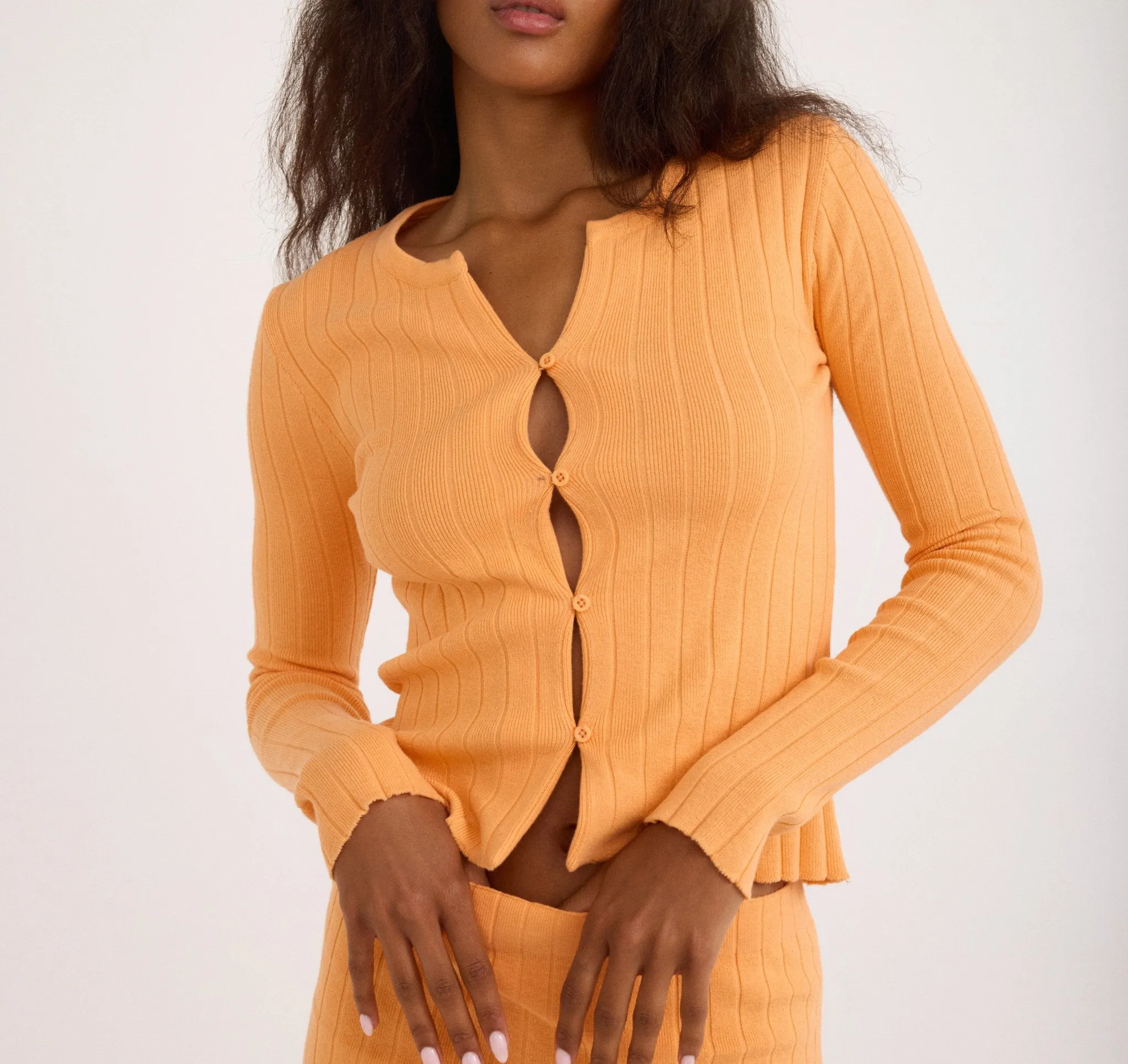 Soft Knit Rib Cardigan sold by Organic Basics