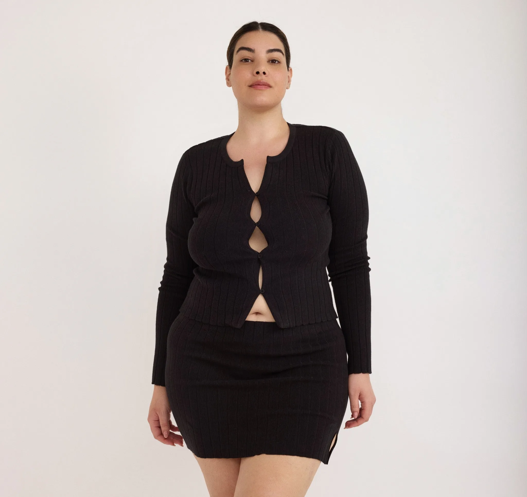 Soft Knit Rib Cardigan sold by Organic Basics