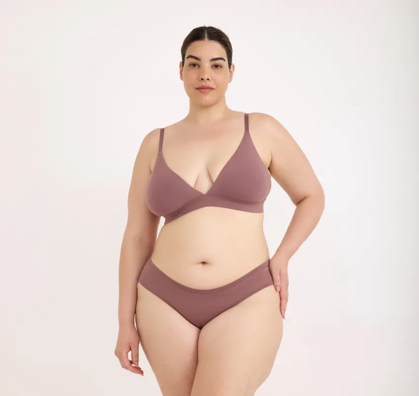 Core Triangle Bralette sold by Organic Basics