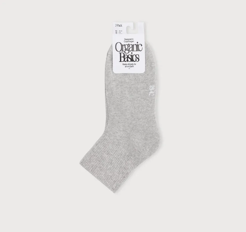 Core Ankle Socks 2-pack sold by Organic Basics