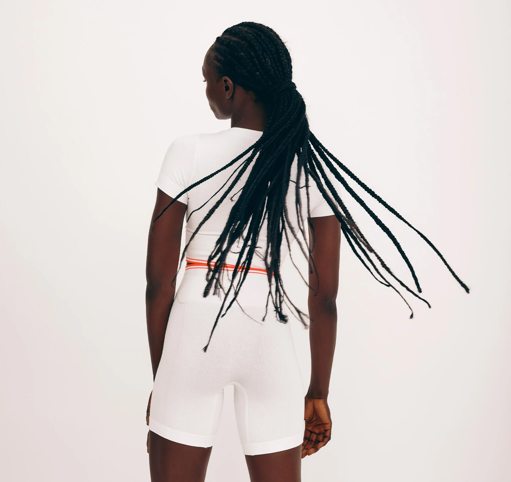 Luxe Touch Crop Tee sold by Organic Basics product image thumbnail 3