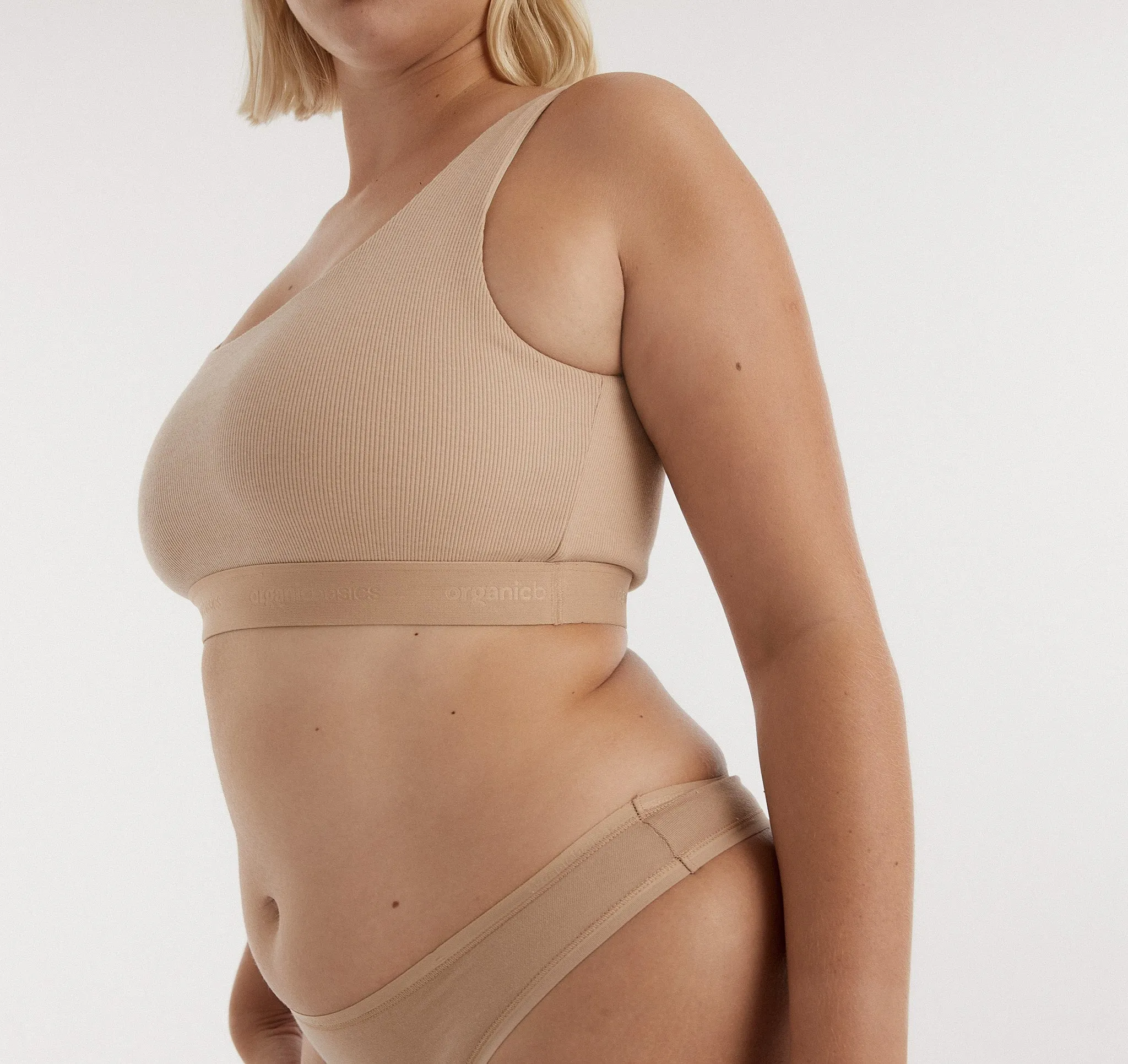 Core Rib Tank Bralette sold by Organic Basics
