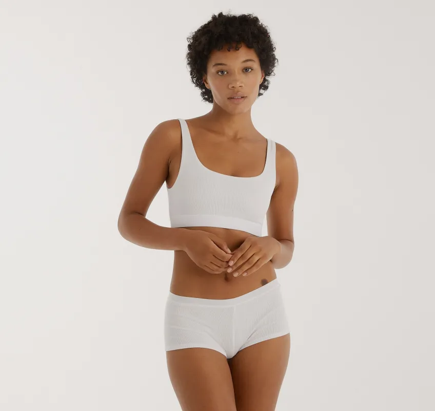 Core Rib Shorty sold by Organic Basics