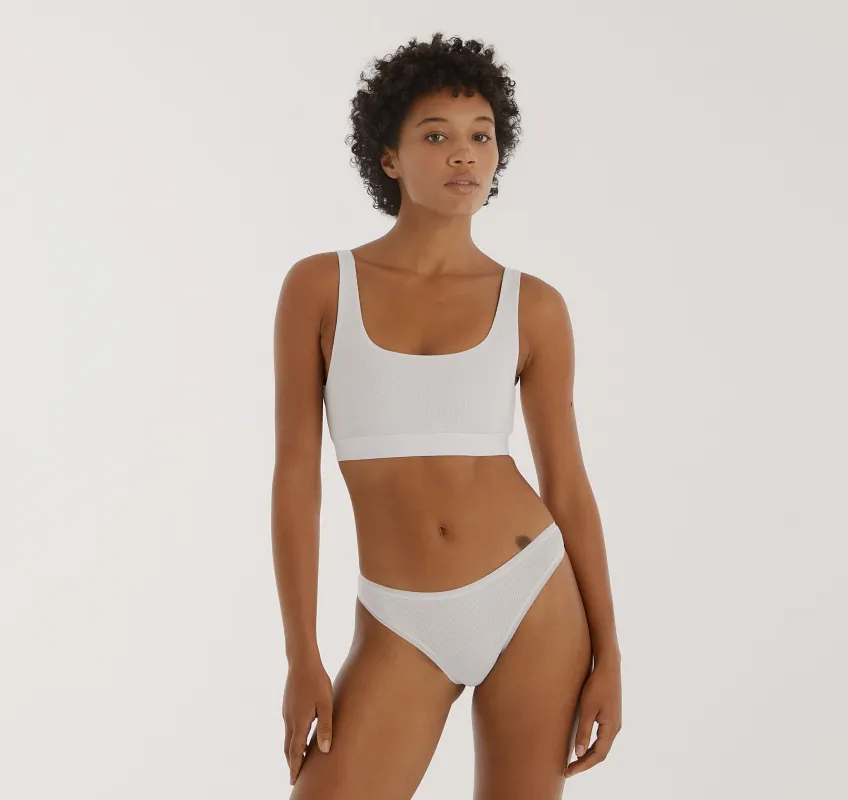 Core Rib Thong sold by Organic Basics