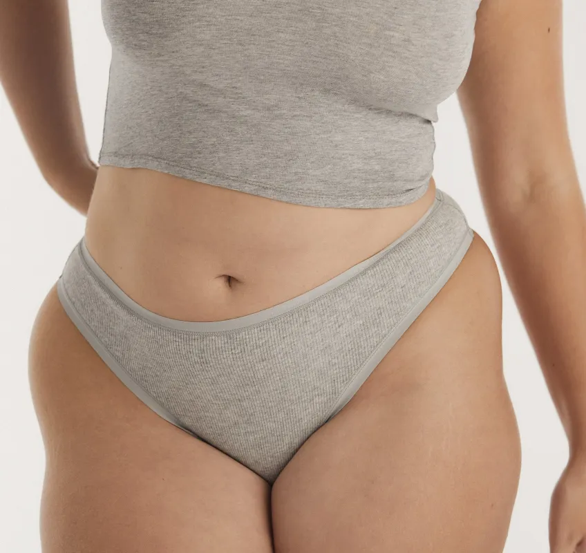 Core Rib Thong sold by Organic Basics