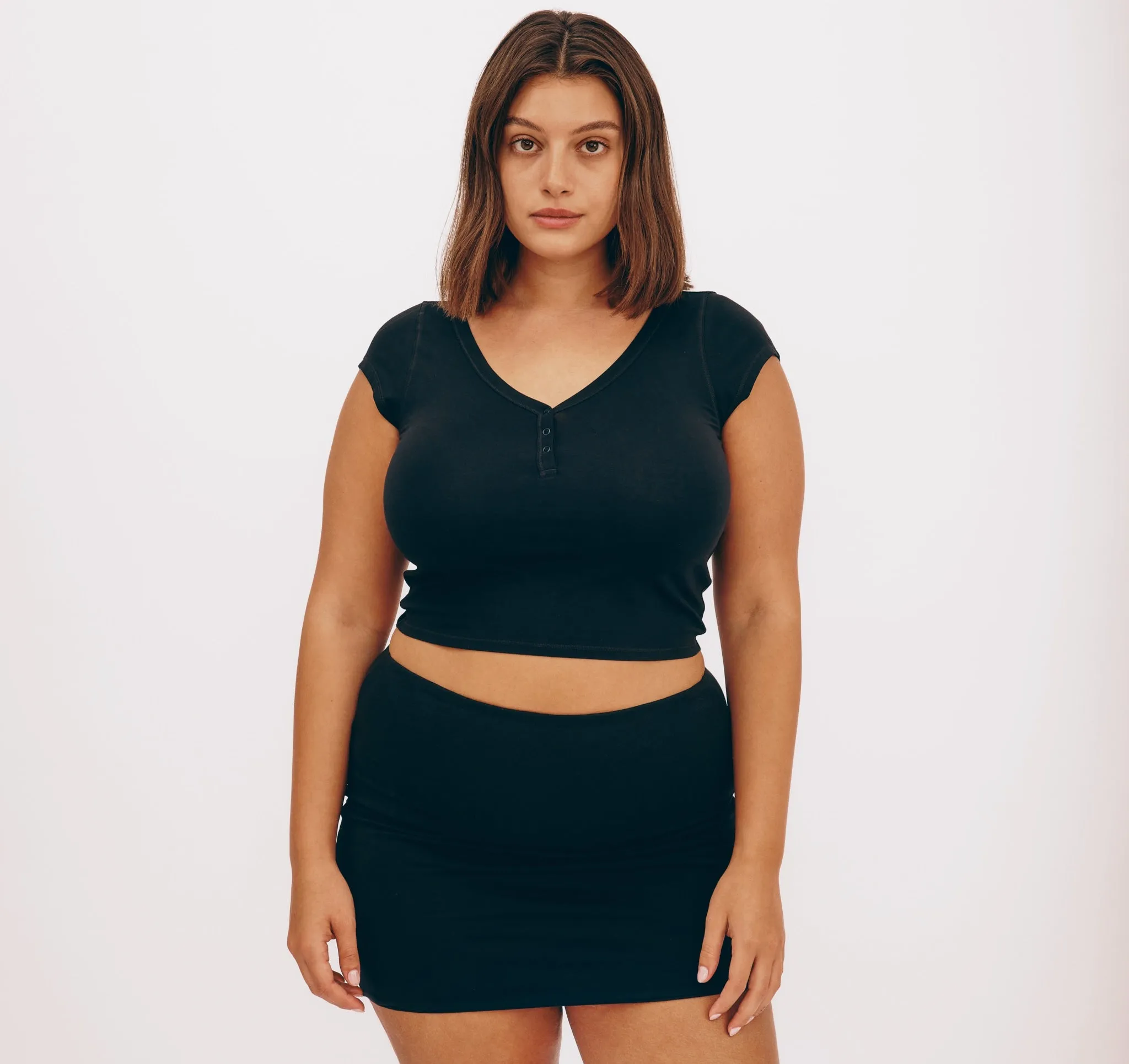 Core Sport Henley V Tee sold by Organic Basics