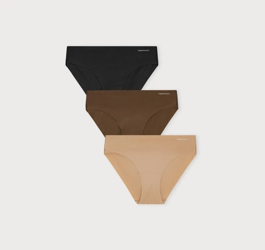 Naked Rib Briefs 3-pack sold by Organic Basics