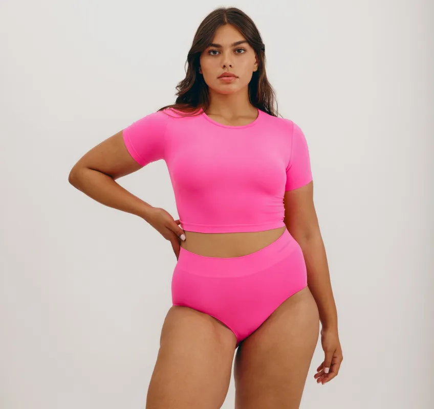 Smooth Crop Tee sold by Organic Basics