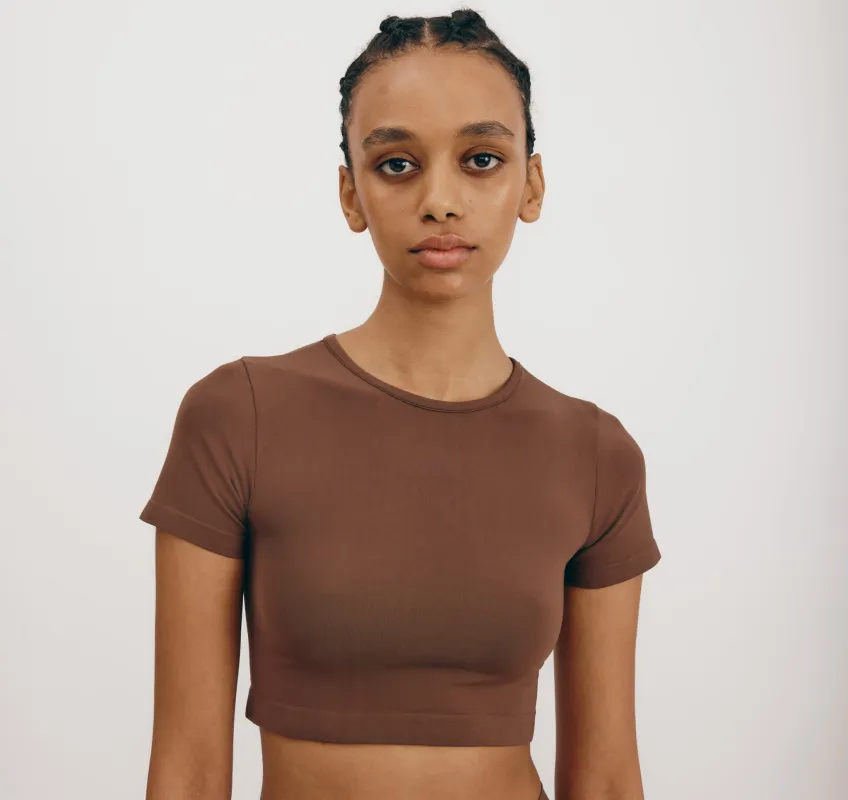 Smooth Crop Tee sold by Organic Basics