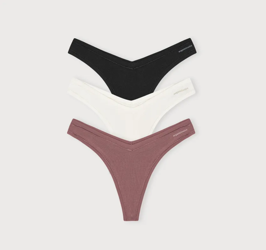 Flex Thong 3-pack sold by Organic Basics