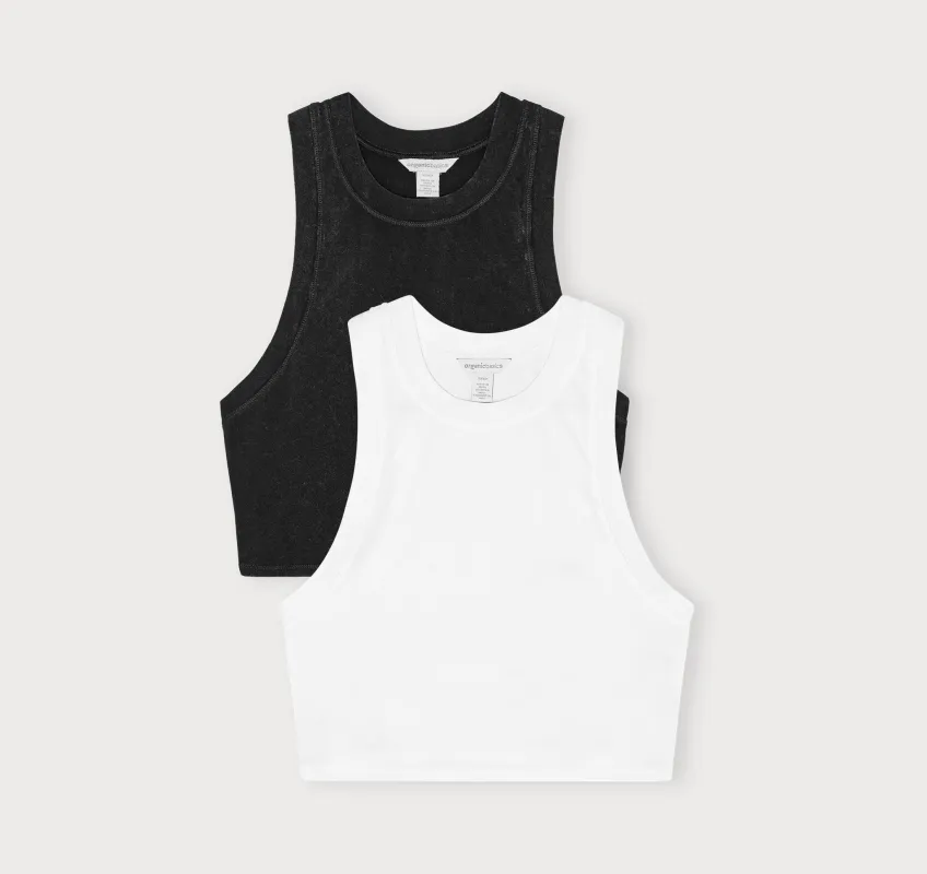 Core Crop Tank Top 2-Pack sold by Organic Basics