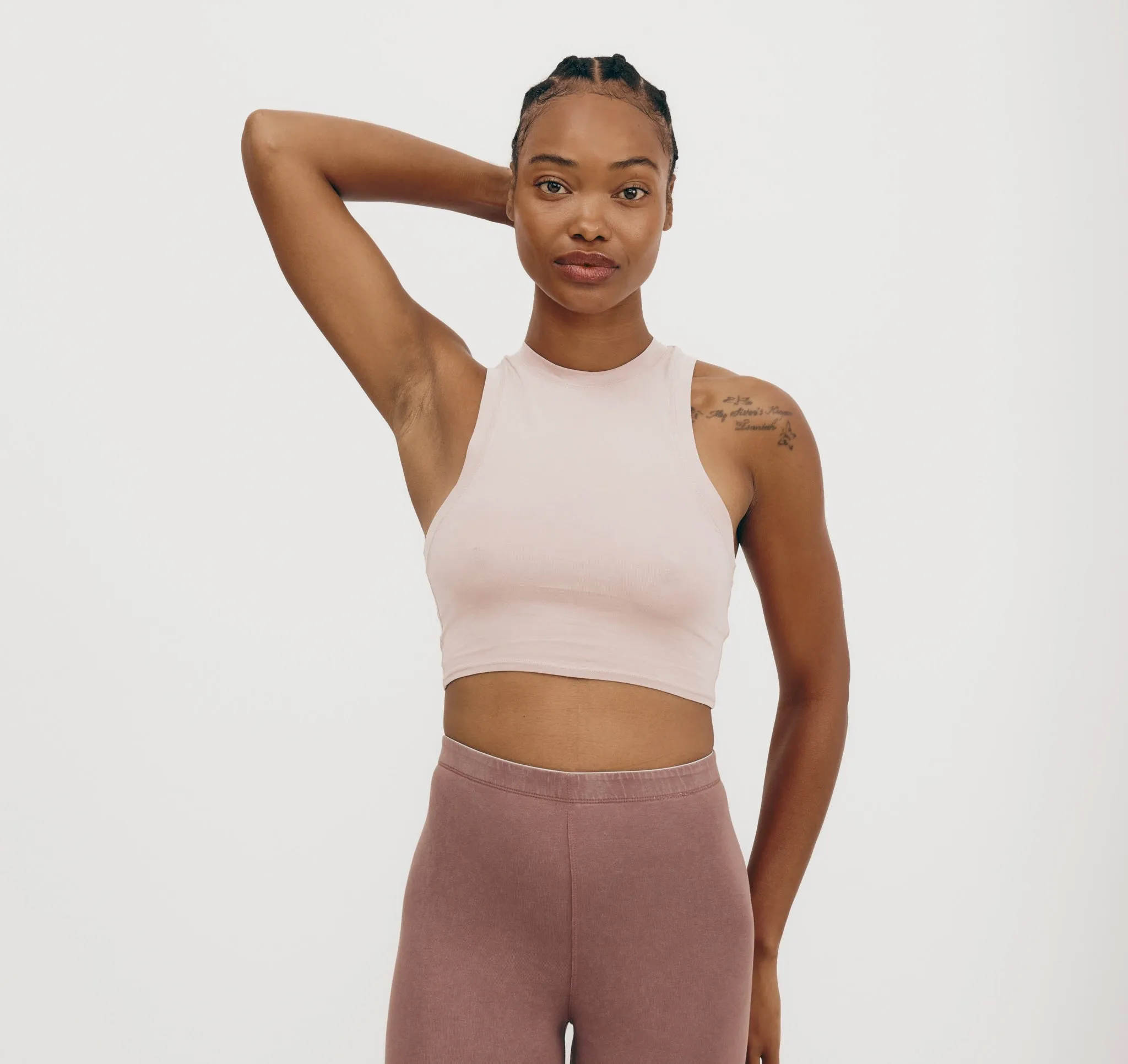Core Crop Tank Top sold by Organic Basics