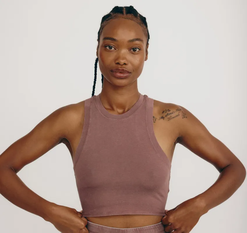 Core Crop Tank Top sold by Organic Basics