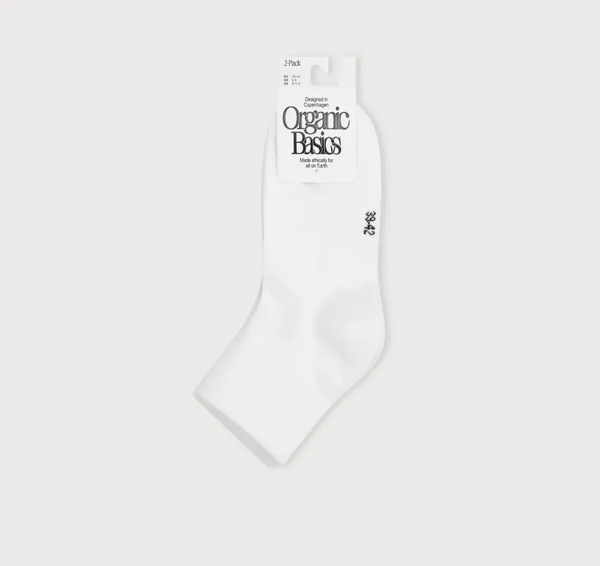 Core Ankle Socks 2-pack sold by Organic Basics