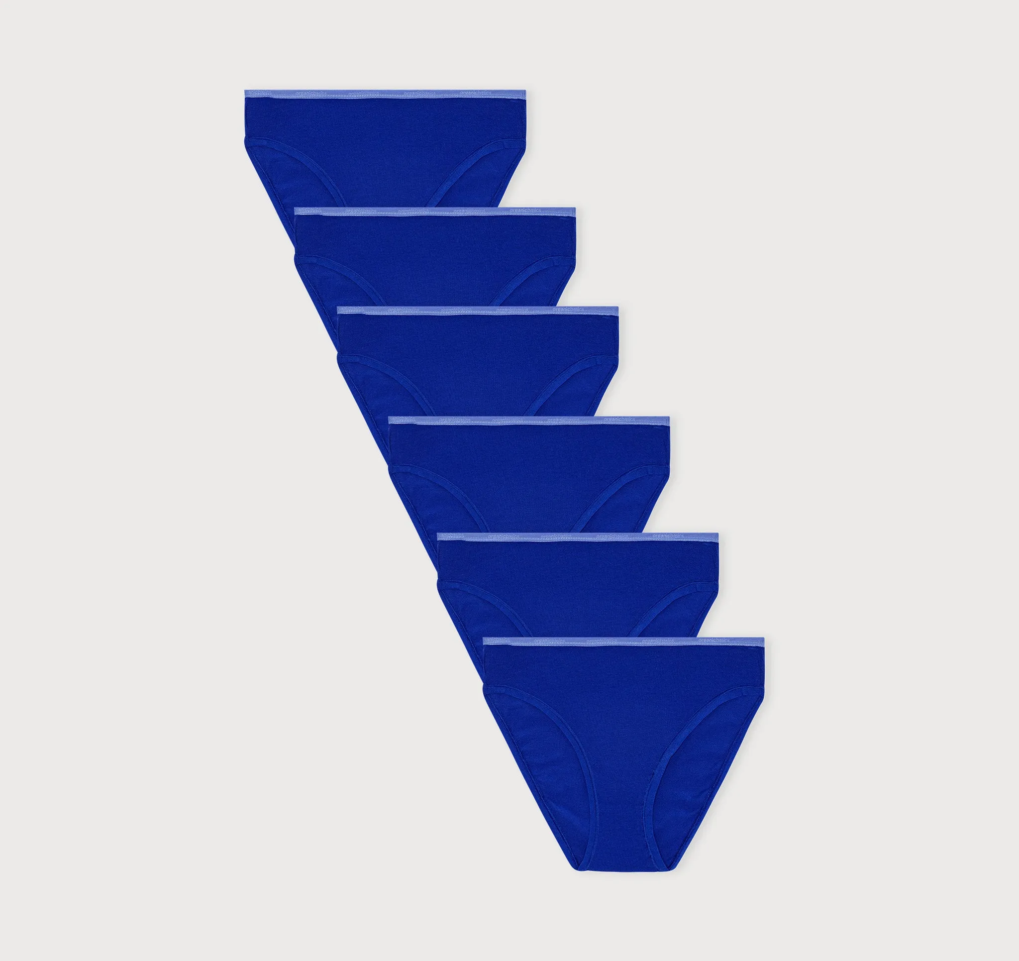 Core Rib High-Leg Briefs 6-Pack sold by Organic Basics