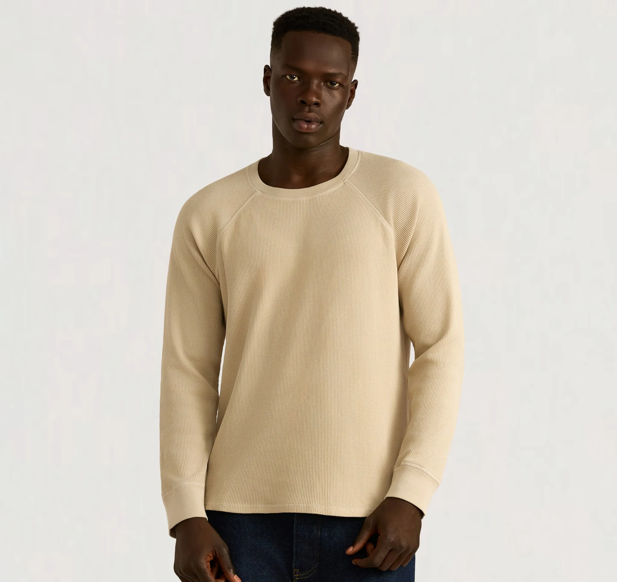 Waffle Raglan Long Sleeve sold by Organic Basics