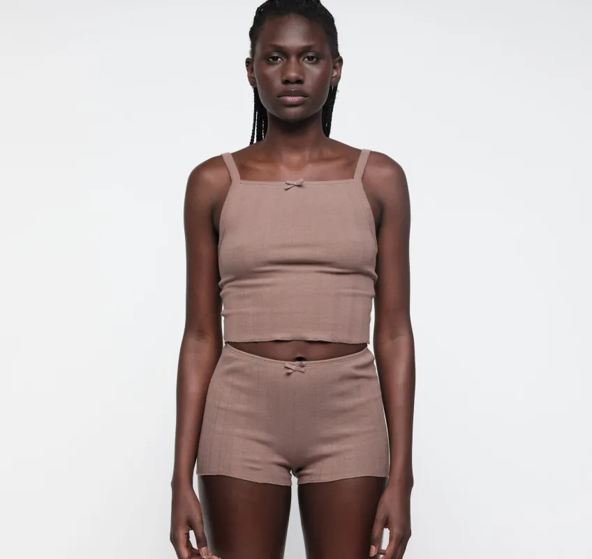 Pointelle Shorts made by Organic Basics