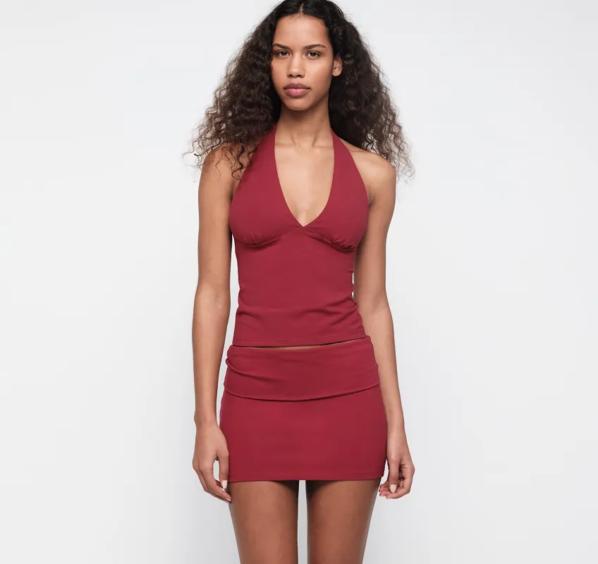 Core Foldover Mini Skirt made by Organic Basics