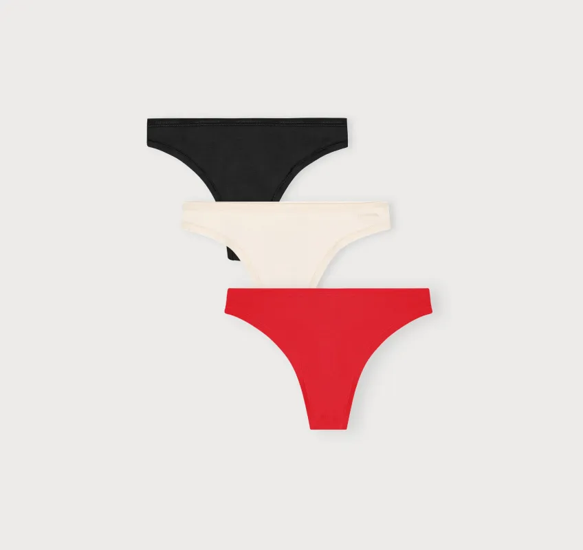 Core Thong 3-Pack made by Organic Basics