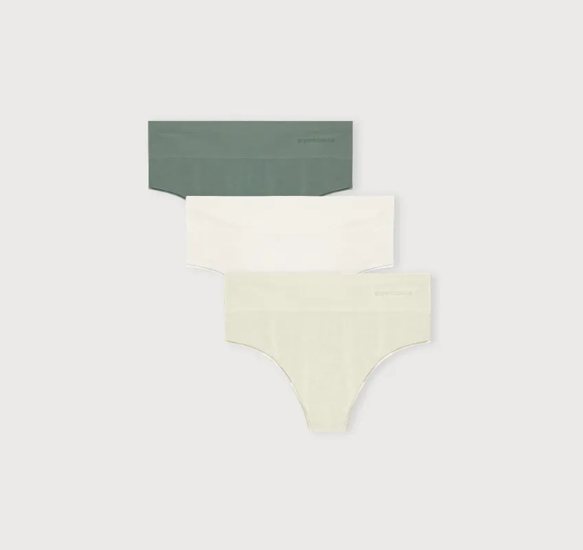 Smooth Thong 3-Pack made by Organic Basics