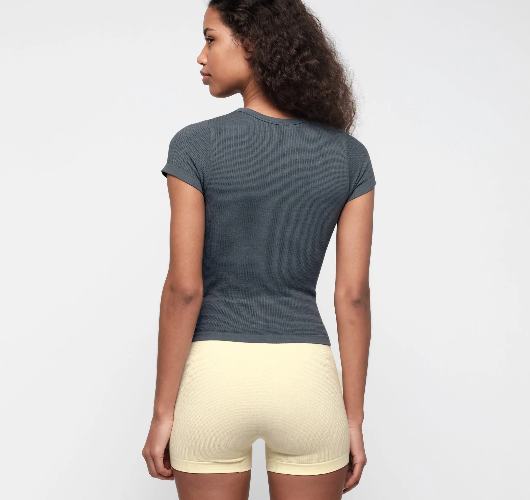 Seamless Waffle Tee sold by Organic Basics product image thumbnail 4
