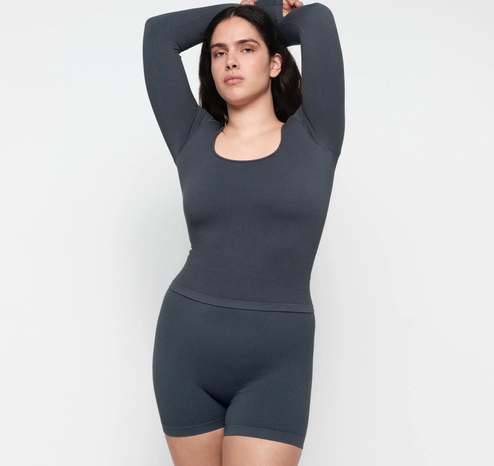 Seamless Waffle Shorts sold by Organic Basics