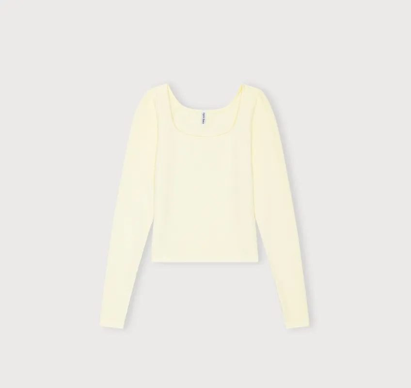 Seamless Waffle Long Sleeve Tee made by Organic Basics