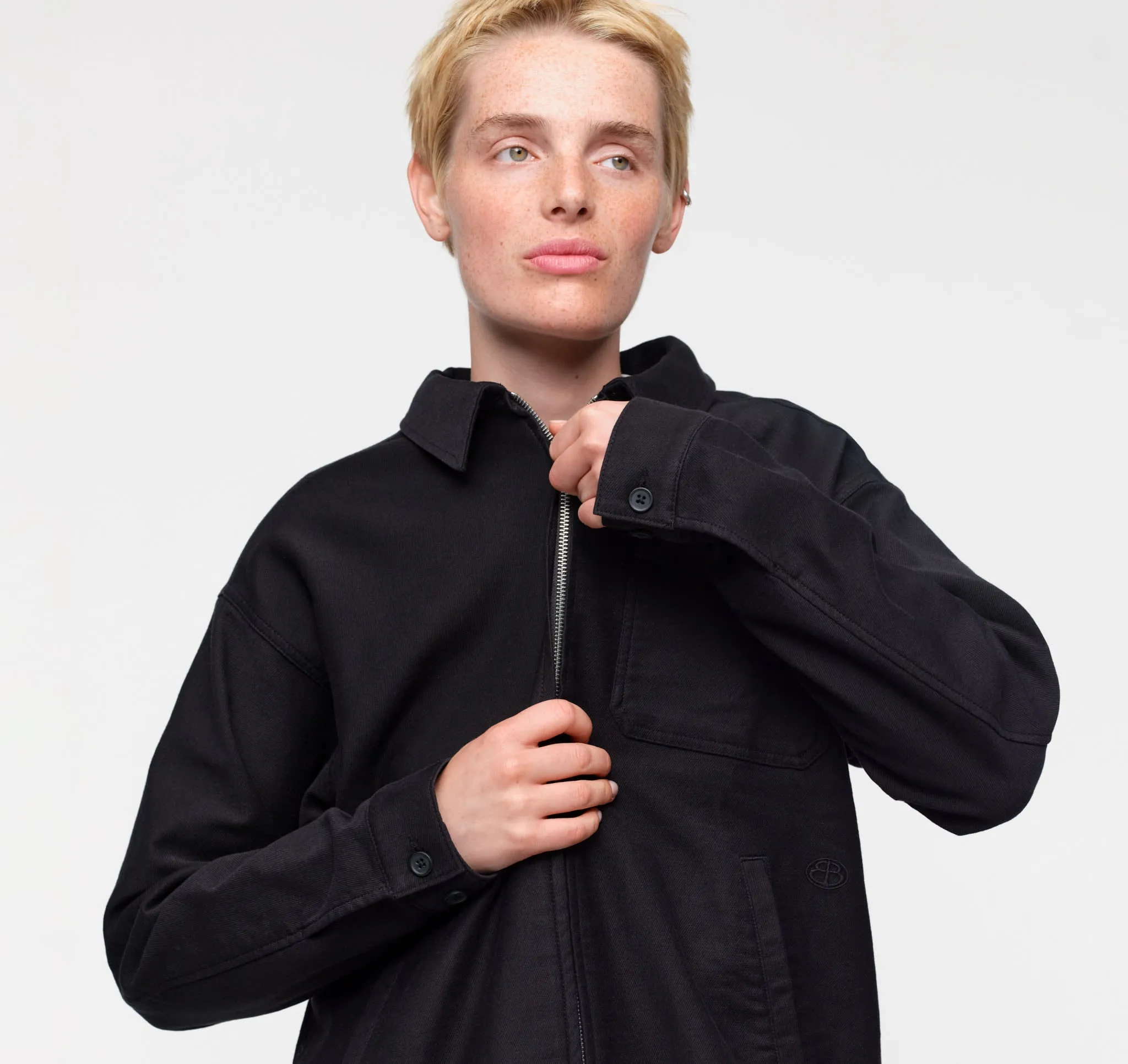 Alley Casual Zip Jacket sold by Organic Basics