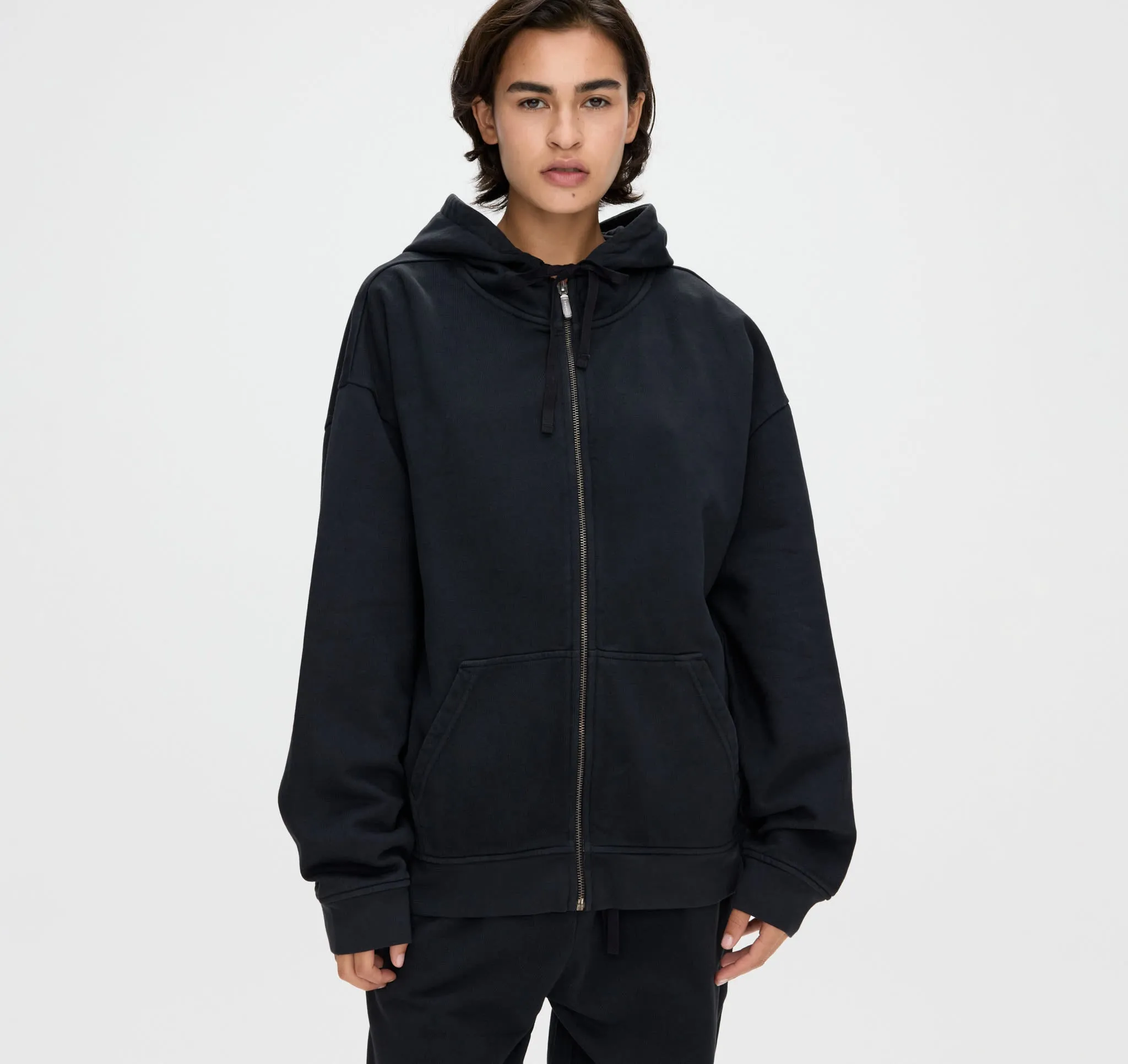Weekend Oversized Zip Hoodie sold by Organic Basics