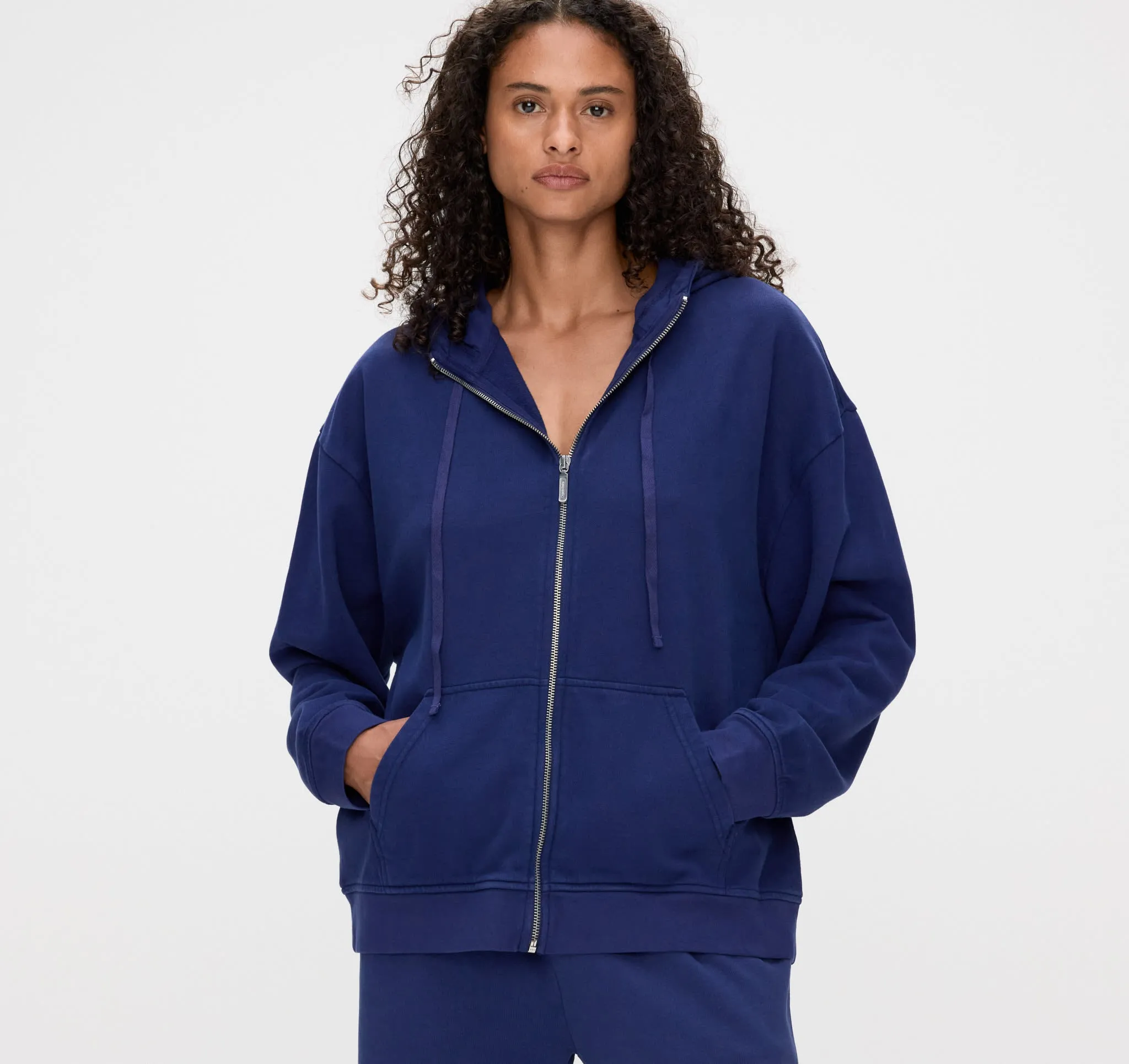 Weekend Oversized Zip Hoodie sold by Organic Basics