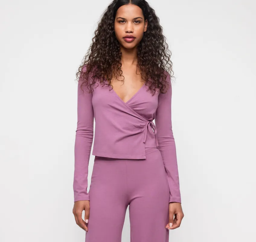 Everyday Wrap Top made by Organic Basics