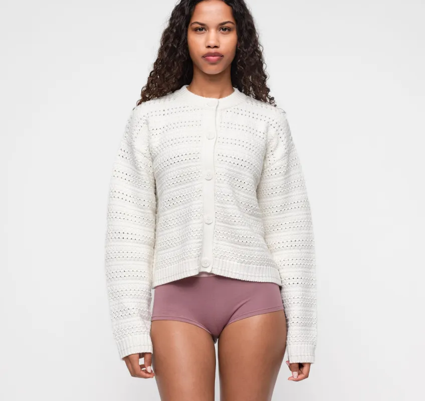 True Knit Chunky Cardigan made by Organic Basics