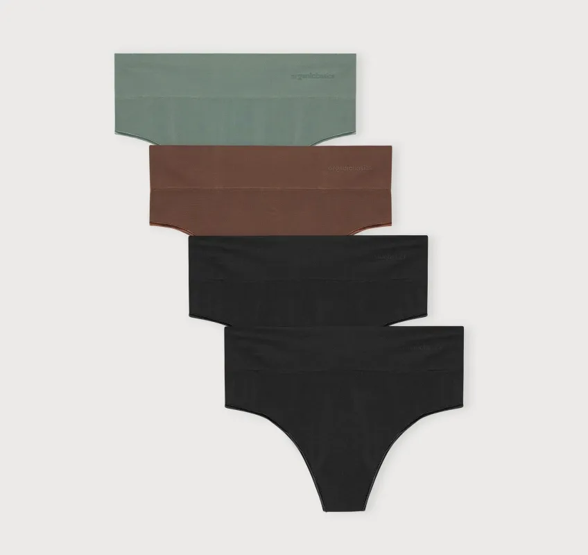Smooth Thong 4-Pack made by Organic Basics