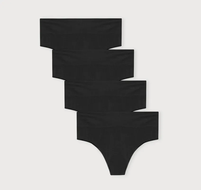 Smooth Thong 4-Pack made by Organic Basics