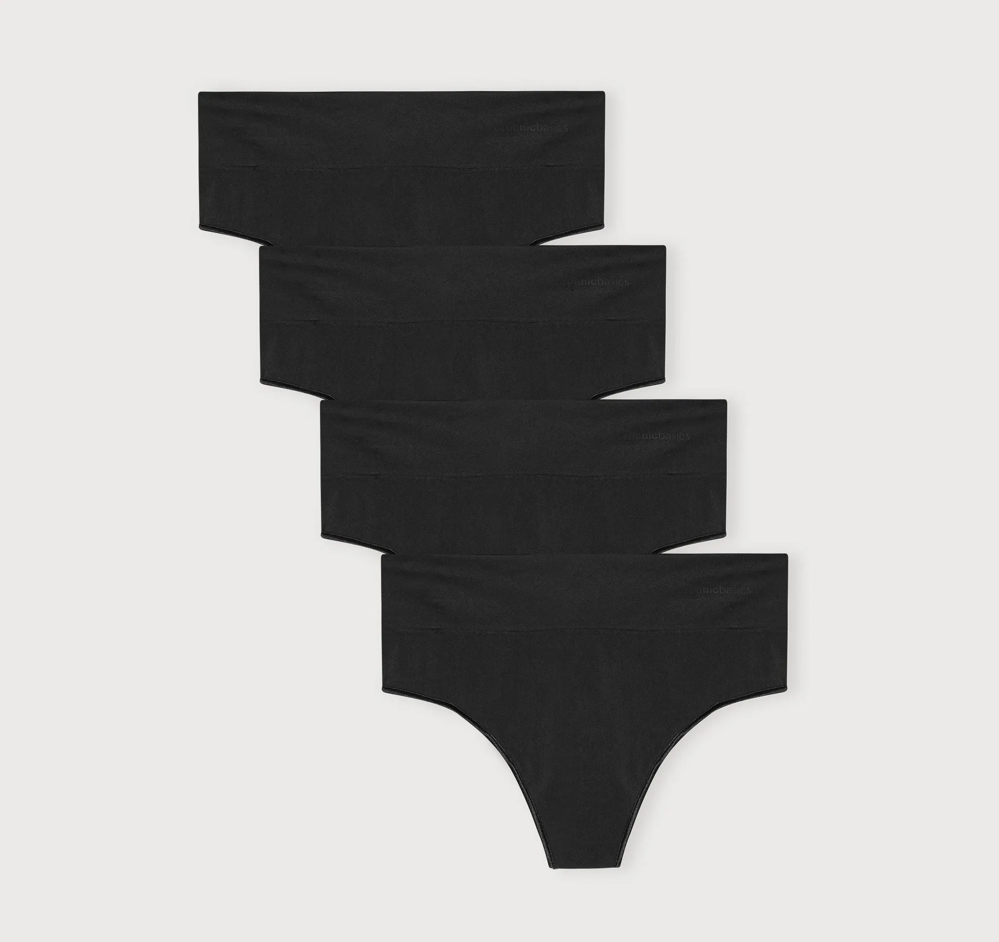 Smooth Thong 4-Pack sold by Organic Basics
