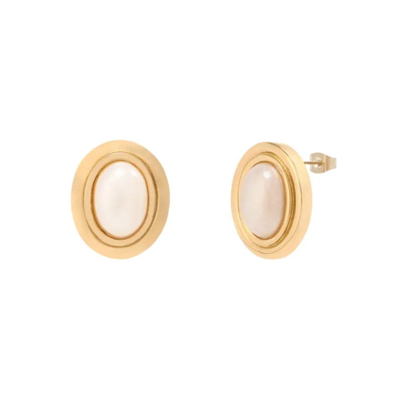 Perla Earrings - Gold sold by Twenty Compass