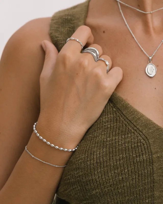 Mykonos Bracelet - Silver sold by Twenty Compass